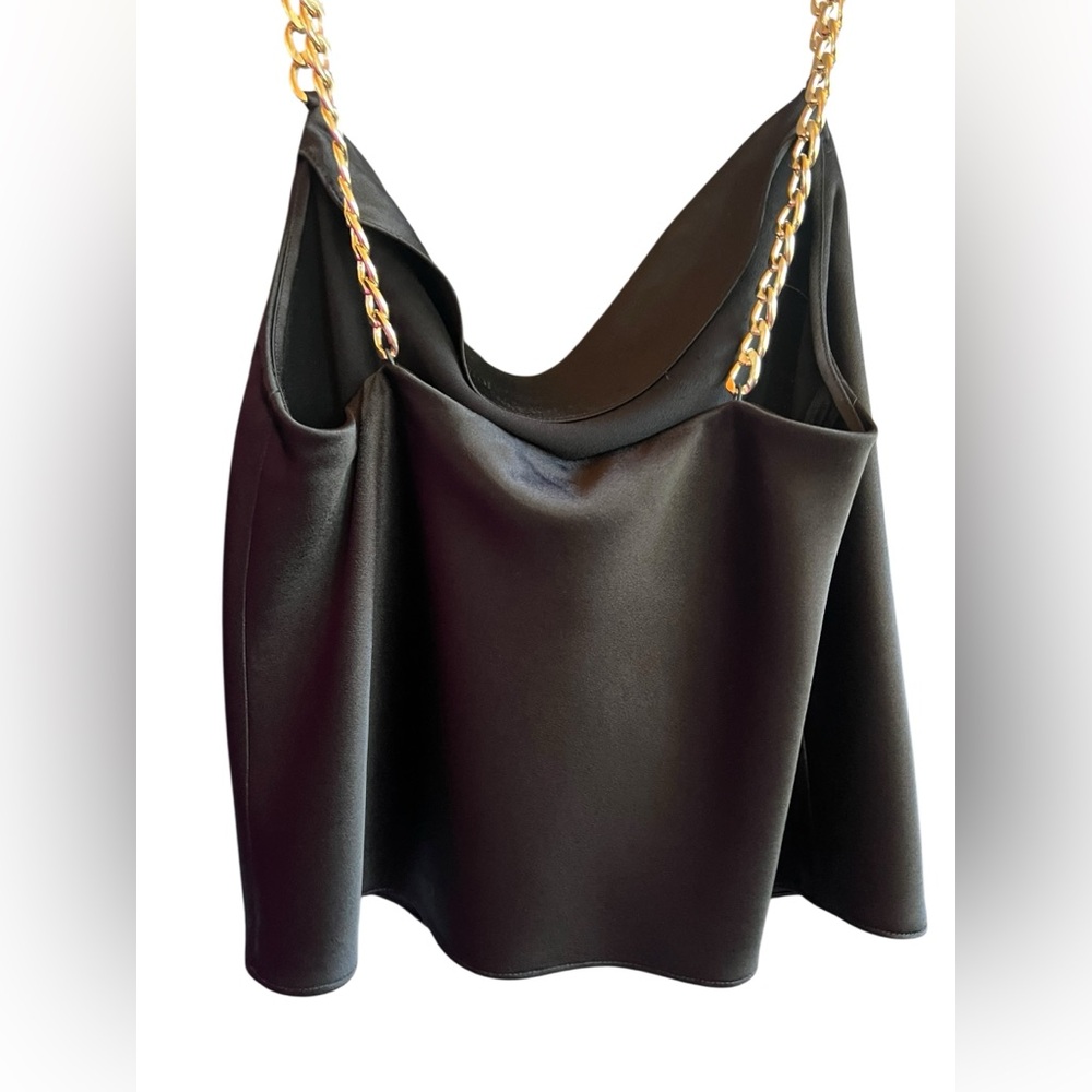 Alice + Olivia Elegant Black Camisole with Gold Chains ew with tag - Picture 2 of 7